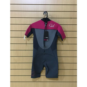 GUL RESPONSE TECH-NECK JUNIOR SHORTY Wetsuit GRAPHITE / PINK SECOND